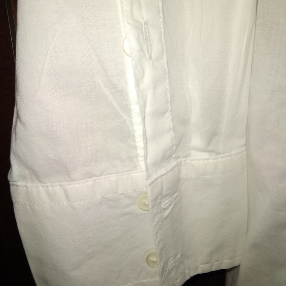 Like New J. Crew factory white  tunic top. - Picture 4 of 6
